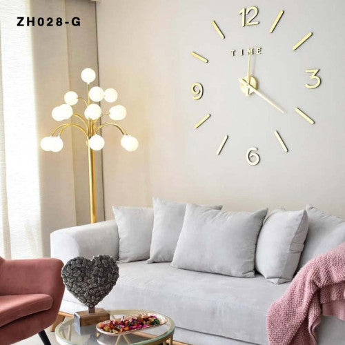 RELOJ ANÁLOGO ADHESIVO 3D PARED